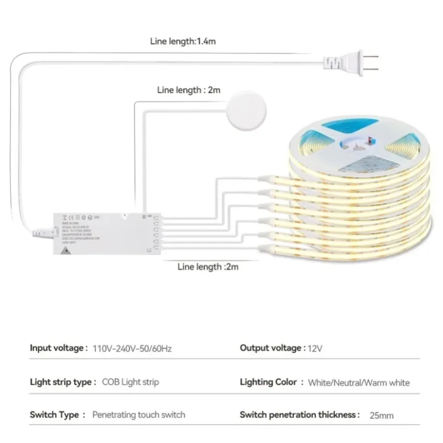 Sync Cabinet Light Smart Senso - đánh giá và giá Led El Wire