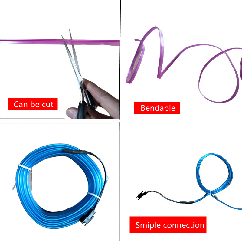 1M/3M/5M Car Interior Led Deco - đánh giá và giá Led El Wire