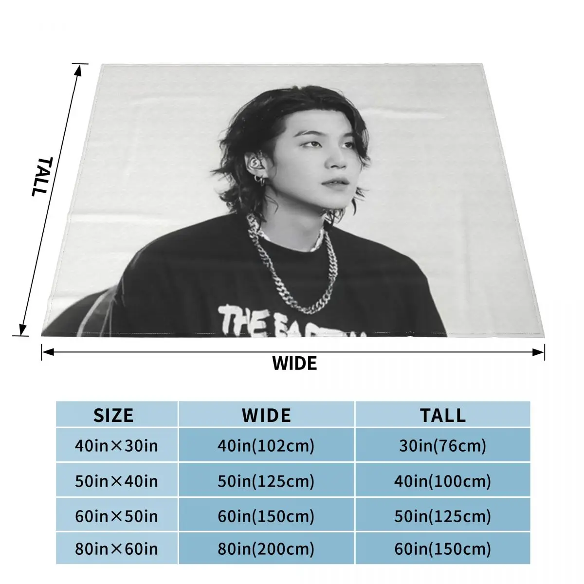 Yoongi concert Throw Blanket D - đánh giá và giá Flamethrower Cosplay Prop