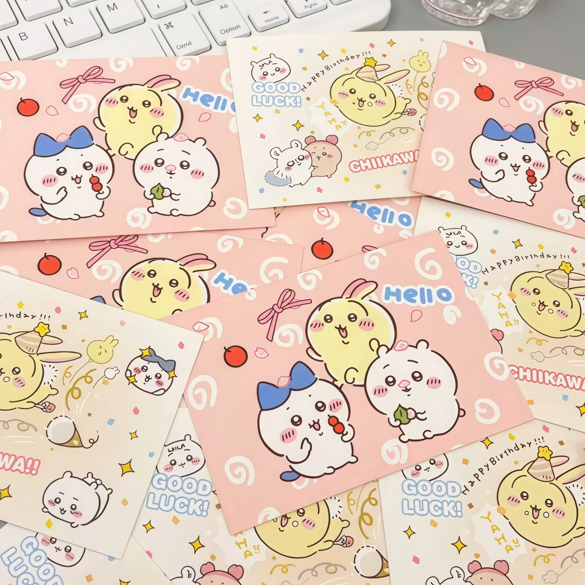 20Pcs/Set Chiikawa Greeting Ca - đánh giá và giá Cosplay Fire Prop